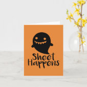 Halloween Sheet Happens Kaart (Gele Bloem)