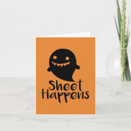 Halloween Sheet Happens Kaart