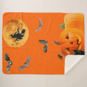 Halloween Sherpa Blanket Deken (Voorkant (horizontaal))