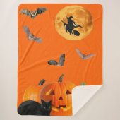 Halloween Sherpa Blanket Sherpa Deken (Voorkant)
