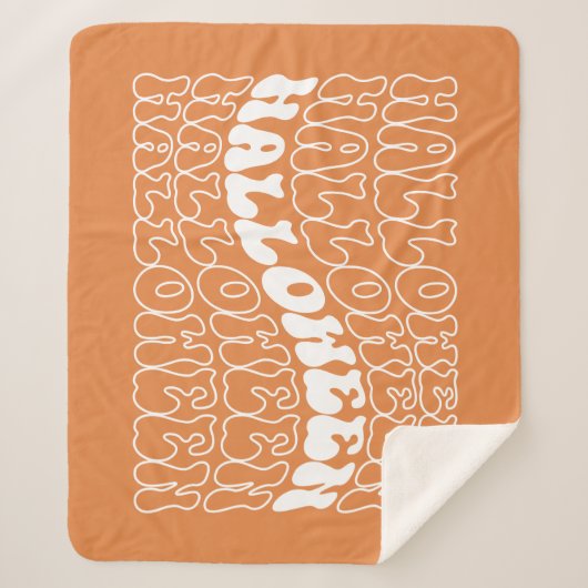 Halloween Sherpa Deken (Voorkant)