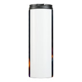 Halloween Shetland Sheepdog met pompoenen eng Thermosbeker (Achterkant)