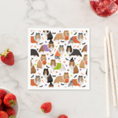 Halloween Shetland Sheepdog Sheltie Servet (Insitu)