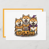 Halloween Shiba Inu Dogs Kaart (Voorkant / Achterkant)