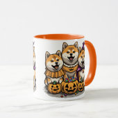 Halloween Shiba Inu Dogs Mok (Voorkant rechts)