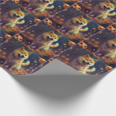 Halloween Shiba Inu met pompoenen eng Cadeaupapier (Hoek)