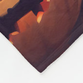 Halloween Shiba Inu met pompoenen eng Fleece Deken (Hoek)