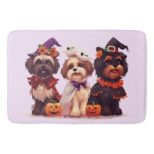 Halloween Shih Tzu Dogs Badmat (Voorkant)