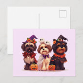 Halloween Shih Tzu Dogs Briefkaart (Voorkant / Achterkant)