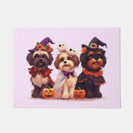 Halloween Shih Tzu Dogs Deurmat