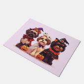 Halloween Shih Tzu Dogs Deurmat (Schuin)