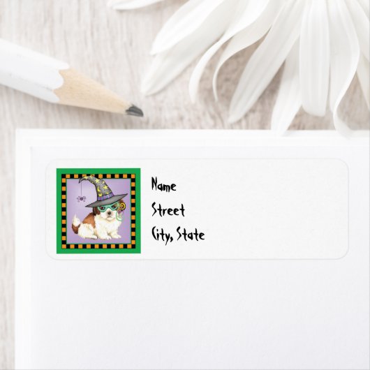 Halloween Shih Tzu Label (Insitu)