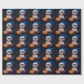 Halloween Shih Tzu met pompoenen eng Cadeaupapier (Vlak)