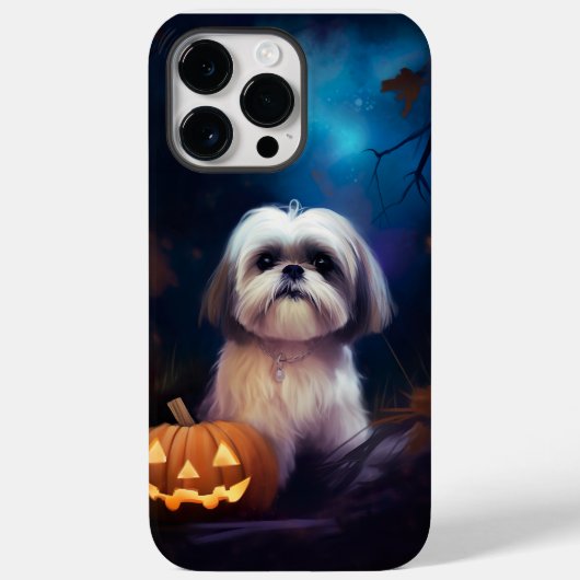 Halloween Shih Tzu met pompoenen eng Case-Mate iPhone Case (Achterkant)