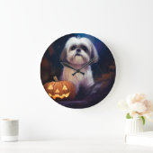 Halloween Shih Tzu met pompoenen eng Grote Klok (Huis)