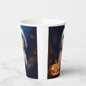 Halloween Shih Tzu met pompoenen eng Papieren Bekers (Links)