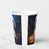 Halloween Shih Tzu met pompoenen eng Papieren Bekers (Rechts)