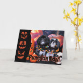 Halloween - Shih Tzu - Ruffles Riley Kaart (Gele Bloem)