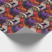 Halloween Shih Tzu Vampire Pumpkins eng Cadeaupapier (Hoek)