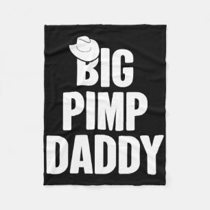 Halloween Shirt Big Pimp Dad Pimp Costume Party Fleece Deken
