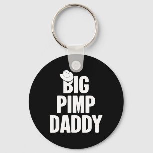 Halloween Shirt Big Pimp Dad Pimp Costume Party Sleutelhanger