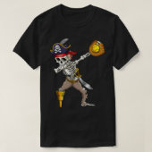 Halloween Shirt Dabbing Pirate Skeleton Softball S (Design voorkant)