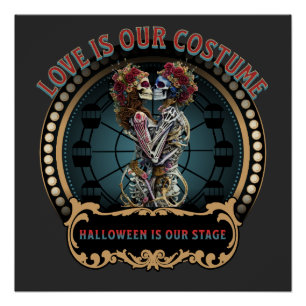 Halloween-Shirt Dancing Skeleton T-shirt Koffi Perfect Poster