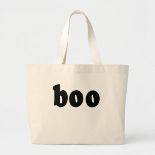 Halloween Shirt dat BOO zegt Grote Tote Bag