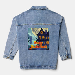 Halloween shirt denim jacket