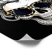 Halloween Shirt For Women Skull , Leopard  Poster (Hoek)