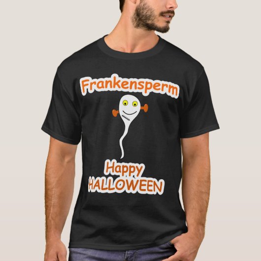 HALLOWEEN SHIRT: FRANKENSPERM T-SHIRT (Voorkant)
