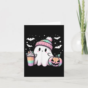 Halloween Shirt Funny Ghost Coffee Spooky Seizoen Kaart