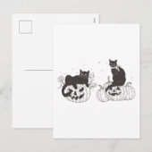  Halloween Shirt, Halloween Sweatshirt, Kat Feestdagenkaart (Voorkant / Achterkant)