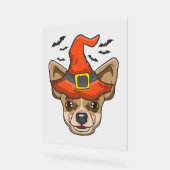 Halloween Shirt heks Chihuahua kostuum cadeau Acryl Bord (Hoek)