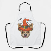 Halloween Shirt heks Chihuahua kostuum cadeau Schort (Voorkant)