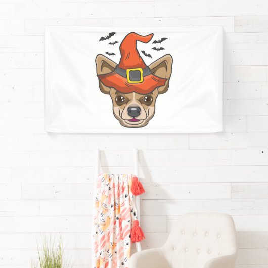 Halloween Shirt heks Chihuahua kostuum cadeau Spandoek (Insitu)