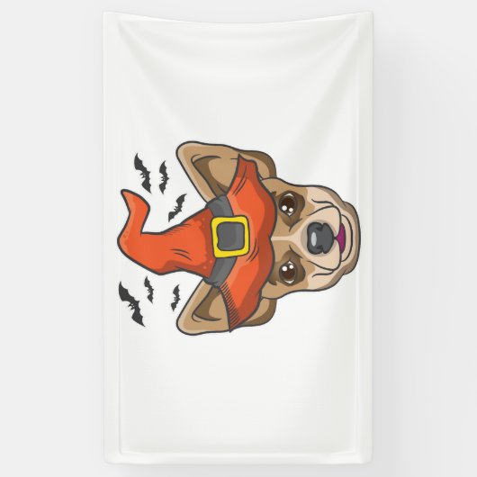 Halloween Shirt heks Chihuahua kostuum cadeau Spandoek (Verticaal)