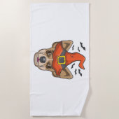 Halloween Shirt heks Chihuahua kostuum cadeau Strandlaken (Voorkant)