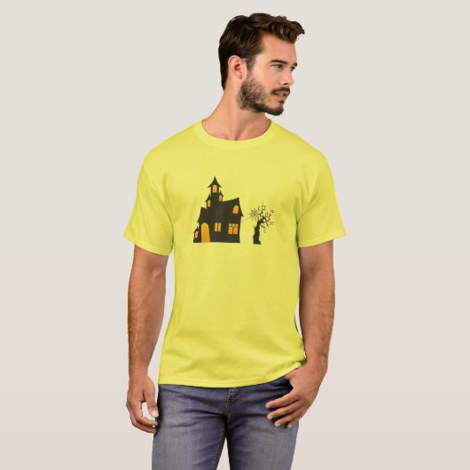 Halloween-Shirt in Haunted House T-shirt (Voorkant volledig)