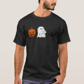 Halloween Shirt Mannen Vrouwen Schattige Ghost Pum (Voorkant)