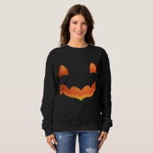 Halloween Shirt Pumpkin Costume Sweatshirt voor da (Voorkant volledig)