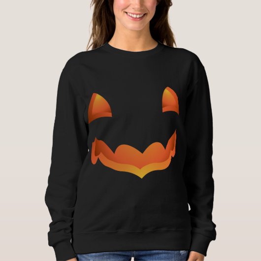 Halloween Shirt Pumpkin Costume Sweatshirt voor da (Voorkant)