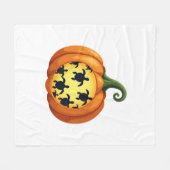 Halloween Shirt Pumpkin Turtle Zee Halloween Costu Fleece Deken (Voorkant (Horizontaal))