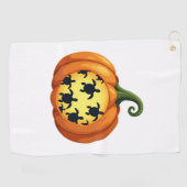 Halloween Shirt Pumpkin Turtle Zee Halloween Costu Golfhanddoek (Horizontaal)