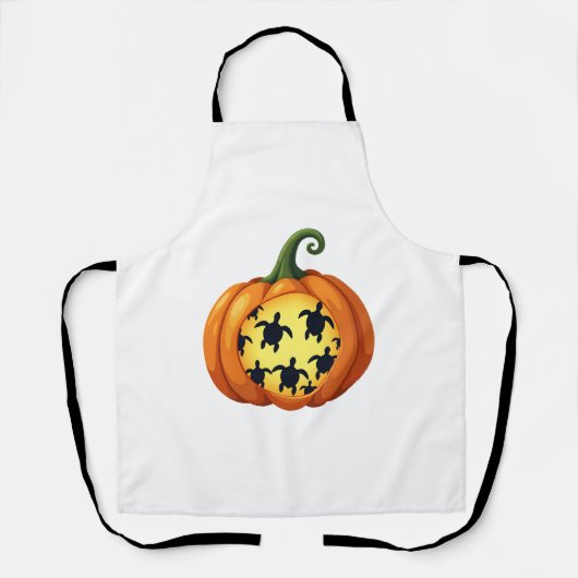 Halloween Shirt Pumpkin Turtle Zee Halloween Costu Schort (Voorkant)
