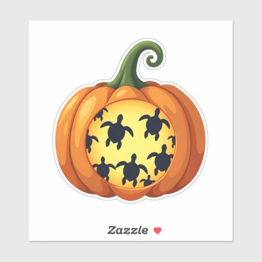 Halloween Shirt Pumpkin Turtle Zee Halloween Costu Sticker (Vel)