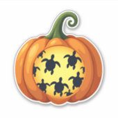 Halloween Shirt Pumpkin Turtle Zee Halloween Costu Sticker (Voorkant)