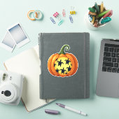 Halloween Shirt Pumpkin Turtle Zee Halloween Costu Sticker (iPad Cover)