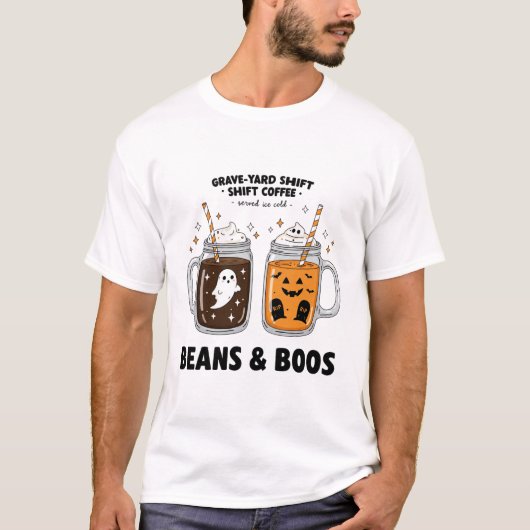 Halloween shirt, schattig ghost T-shirt, grappige T-shirt (Voorkant)