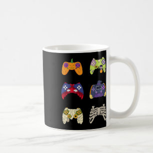 Halloween Shirt Skeleton Zombie Gaming Controllers Koffiemok